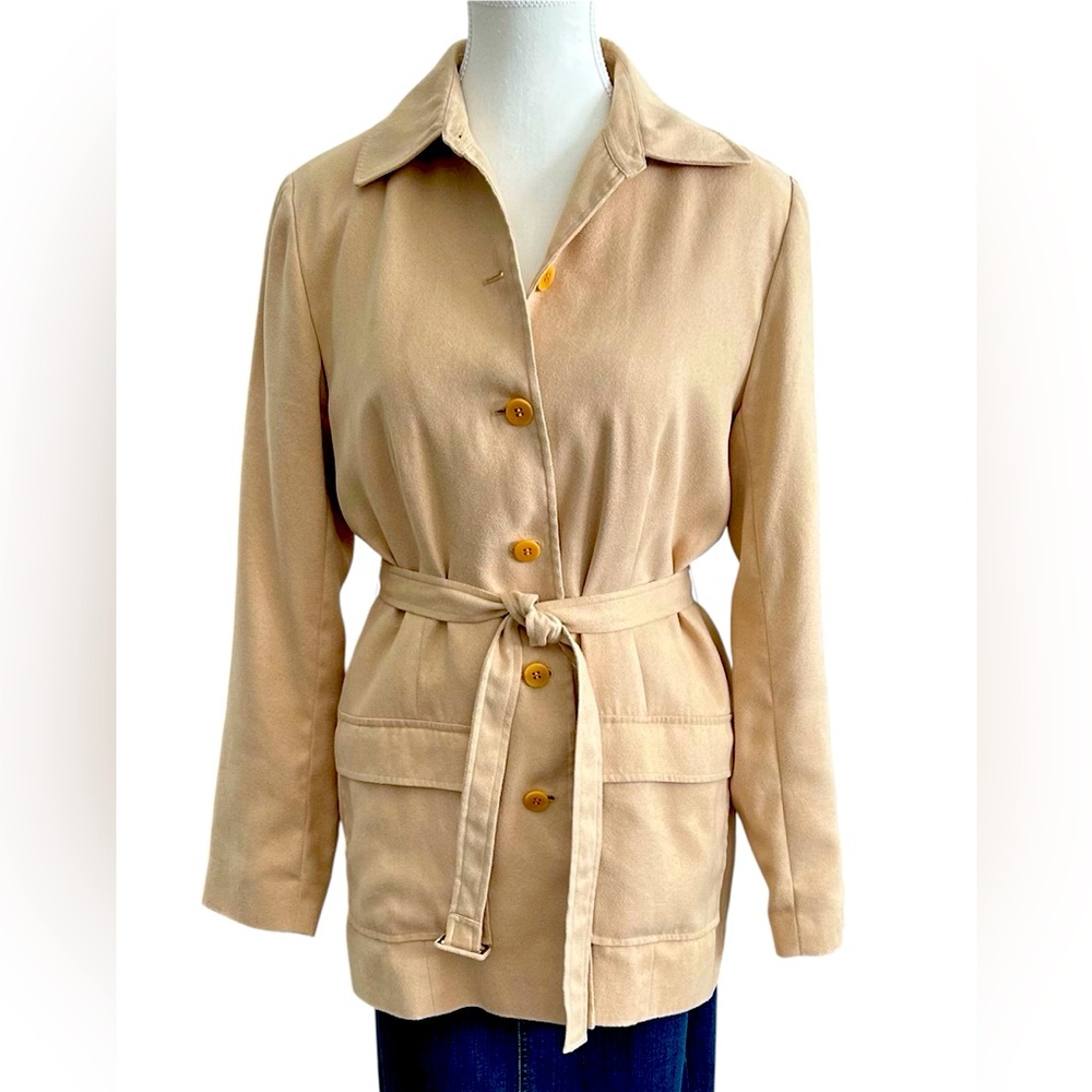Bloomingdale’s Sutton Studio Vintage Tailored Blazer Fully Lined Belted Size 6